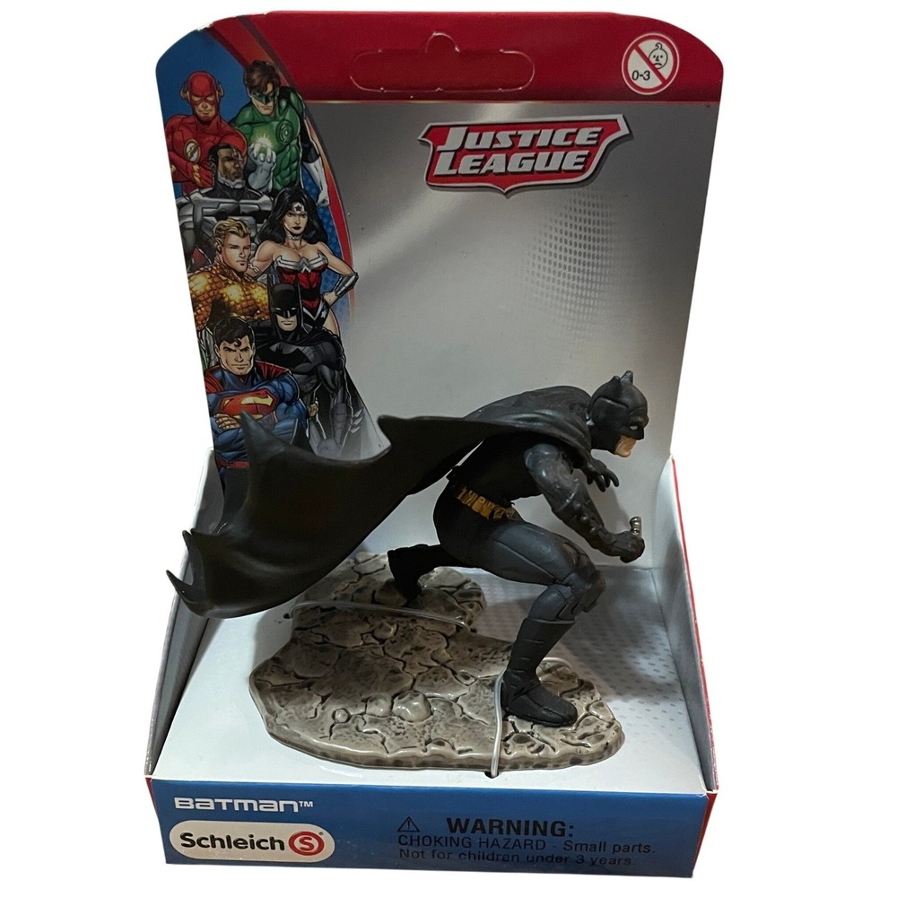 SCHLEICH 22503 DC Comics Justice League Batman Kneeling RETIRED NIB